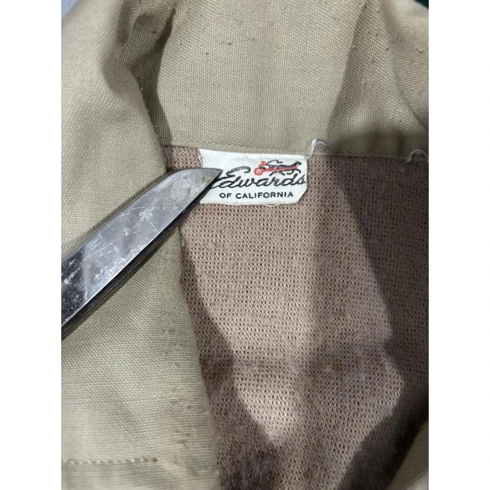 60s 70s Edward's Of California Brown Sweater L